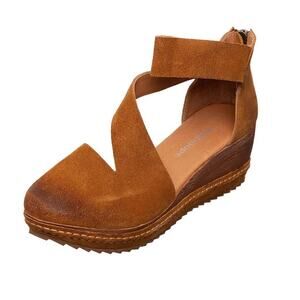 Antelope Tan Suede Wedge Sandals